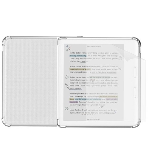 Clear case for kobo libra - clear,